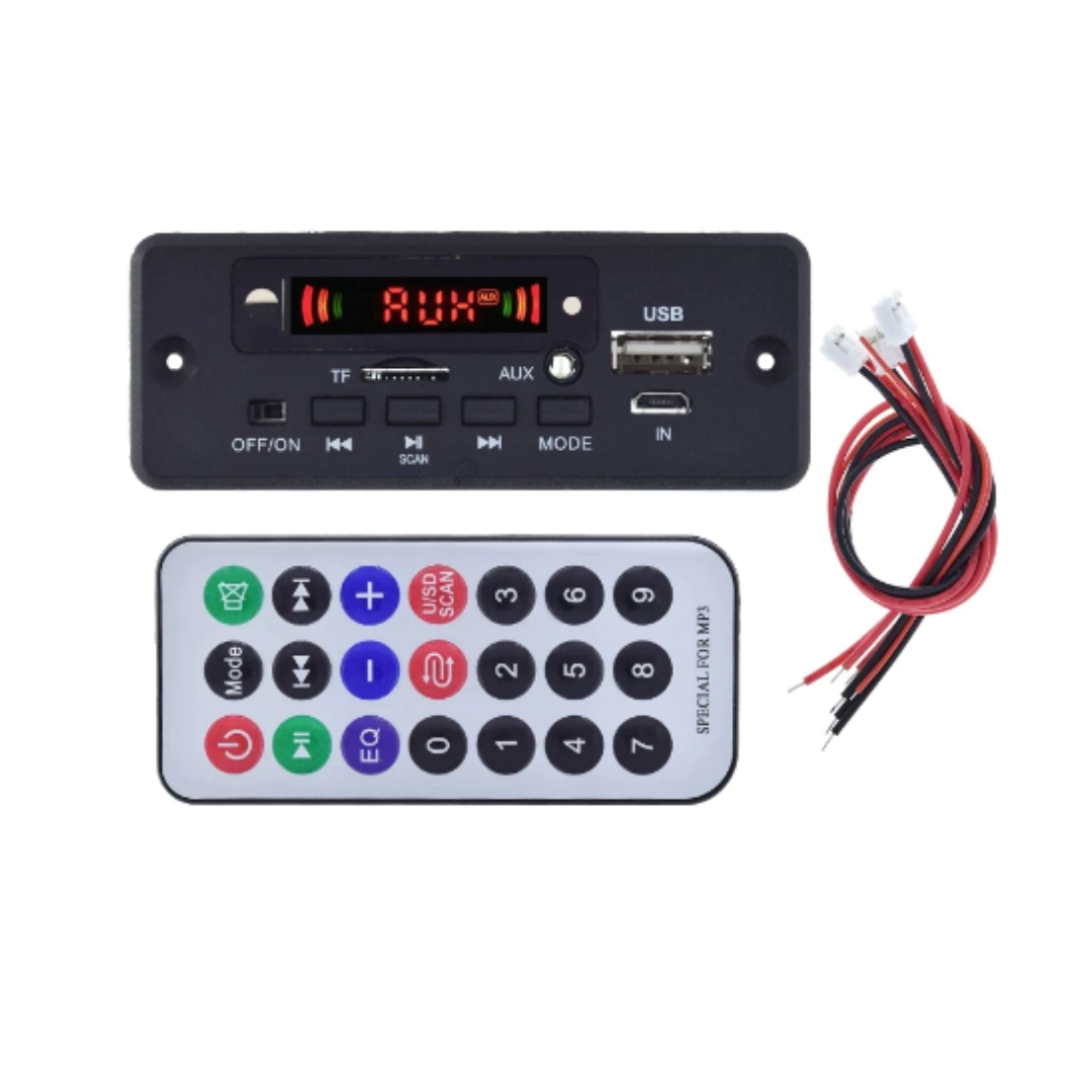 Modulo Bluetooth 5.0 Mp3, Sd, Usb Fm Control Remoto 2x6w